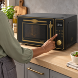 Kaiser Empire Freestanding Microwave Oven 900W | Bordeaux Red, Ivory & Black