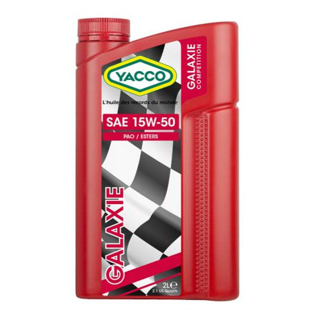 Yacco 100% Synthetic Engine Racing Oil 2L - GALAXIE SAE 15W50 Auto Supply Master