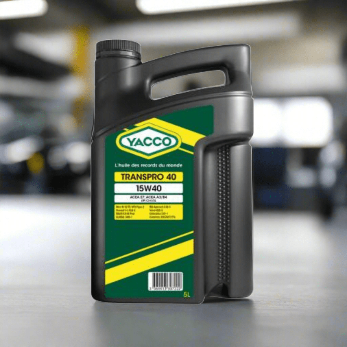 Yacco Premium Mineral Engine Oil 5L - TRANSPRO 40 SAE 15W40 Auto Supply Master