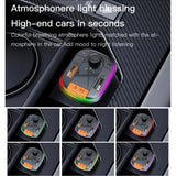 Yesido Car FM Transmitter, Bluetooth, Card Reader & MP3 with Three USB Fast Charging Ports - Y45 Auto Supply Master