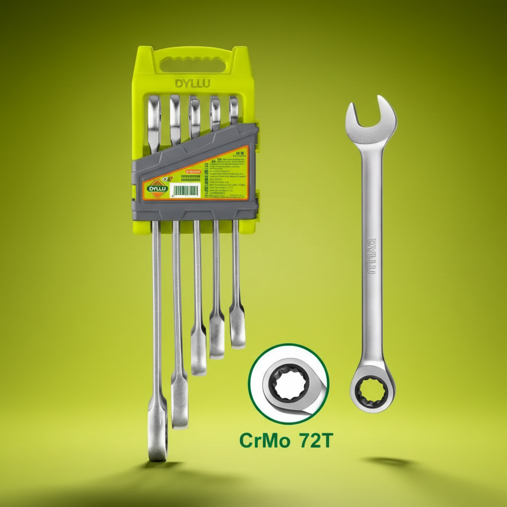 Dyllu 5-Piece Ratchet Spanner Set - DTSP4205