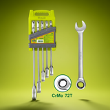 Dyllu 5-Piece Ratchet Spanner Set - DTSP4205