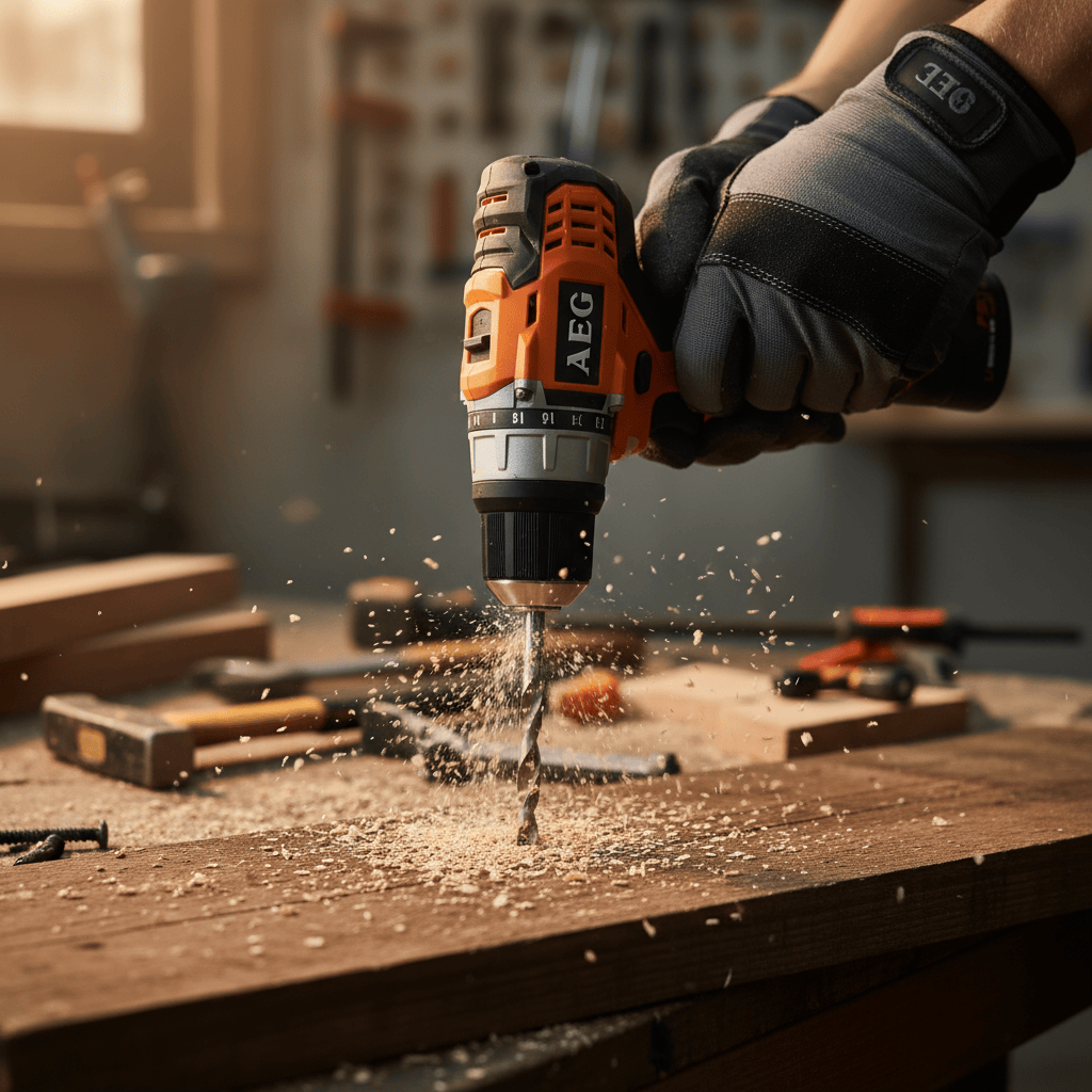 AEG Drill AEG 12V Percussion Drill Pro-Li-Ion + Kit - BS12C2LI-KIT2B