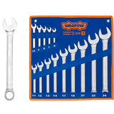 Wadfow 14-Piece Combination Spanner Set  6 to 24mm-  WSP1M24
