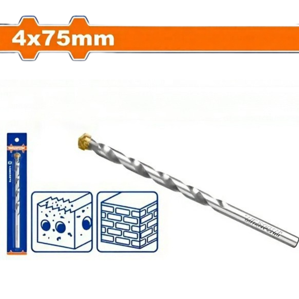 Wadfow Masonry Drill Bit  4x75mm  - WMJ1K02