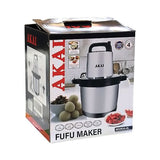 Akai Electric Kettle Akai 6.0L Black Stainless Steel Fufu Maker 1500W - MG003A-6L