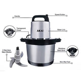 Akai Electric Kettle Akai 6.0L Black Stainless Steel Fufu Maker 1500W - MG003A-6L