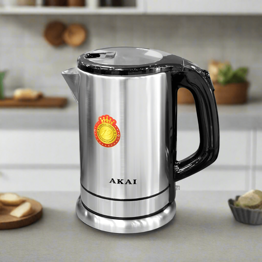 Akai Electric Kettle Akai Cordless Stainless Steel Electric Kettle 1.8L 1800W - EK030A-1829