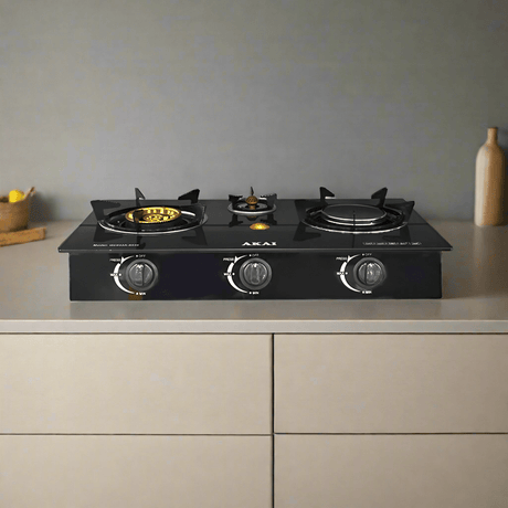 Akai Kitchen Appliances Akai Infrared 3 Burner Table Top Gas Cooker - GC033A-8536