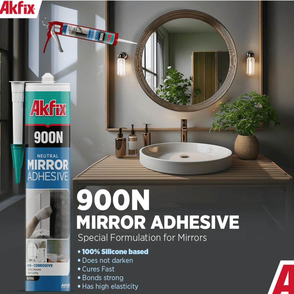 Akfix Caulk & Sealants Akfix Neutral Mirror Adhesive - 900N