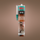 Akfix Adhesive & Glue Akfix PU Montage Adhesive No Nail Transparent 310ml - PU610