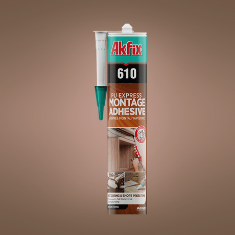 Akfix Adhesive & Glue Akfix PU Montage Adhesive No Nail Transparent 310ml - PU610