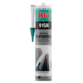 Akfix Caulk & Sealants Akfix Weatherseal Neutral Silicone 310ml - 915N