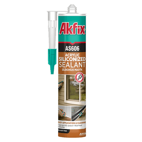 Akfix Caulk & Sealants Akfix White Siliconized Acrylic Sealant 310ml - AS606W