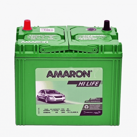 Amaron Automotive Batteries Amaron 13 Plate Hi-Life Car Battery 45AH - SMF 55B24L