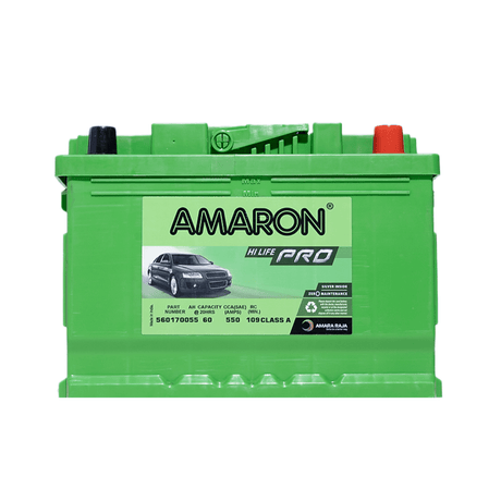Amaron Automotive Batteries Amaron 13 Plate Hi-Life Pro Car Battery 60AH - DIN60 / 560170055
