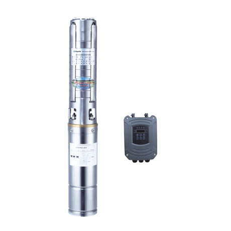 AquaPro Submersible Pumps AquaPro Submersible Solar Pump with Control Panel 2HP 1500W - 4DSS6/135-D110/1500