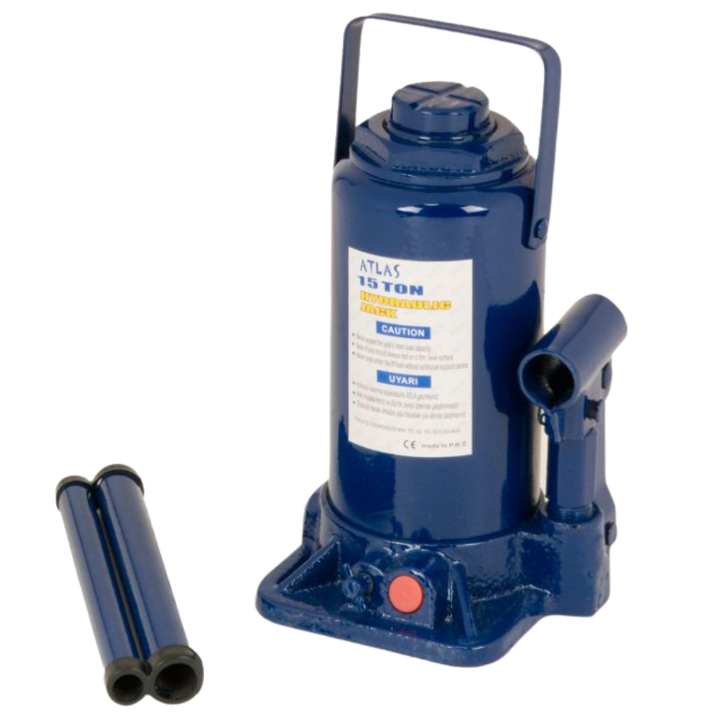 Atlas Hydraulic Bottle Jack  15 Ton - ATLAS-BJ-15