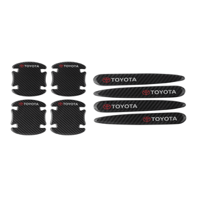 Auto Supply Master Body Accent Accessories 3D Carbon Fiber Car Model Logo Anti Scratch Door Handle Stickers | BF
