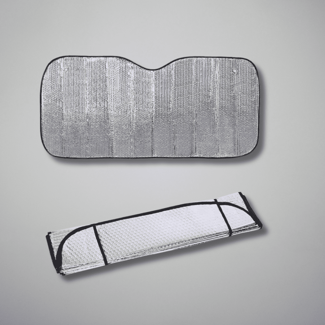 Auto Supply Master Sun Protection & Accessories Metallic Foldable Car Windshield Reflective Shades - 60 x 130cm | BF