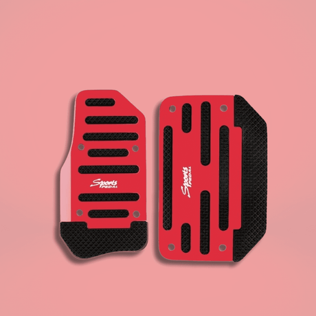 Auto Supply Master Interior Trim & Ornaments Universal Decorative Non-slip Automatic Accelerator And Brake Pedal Cover - Silver | BF