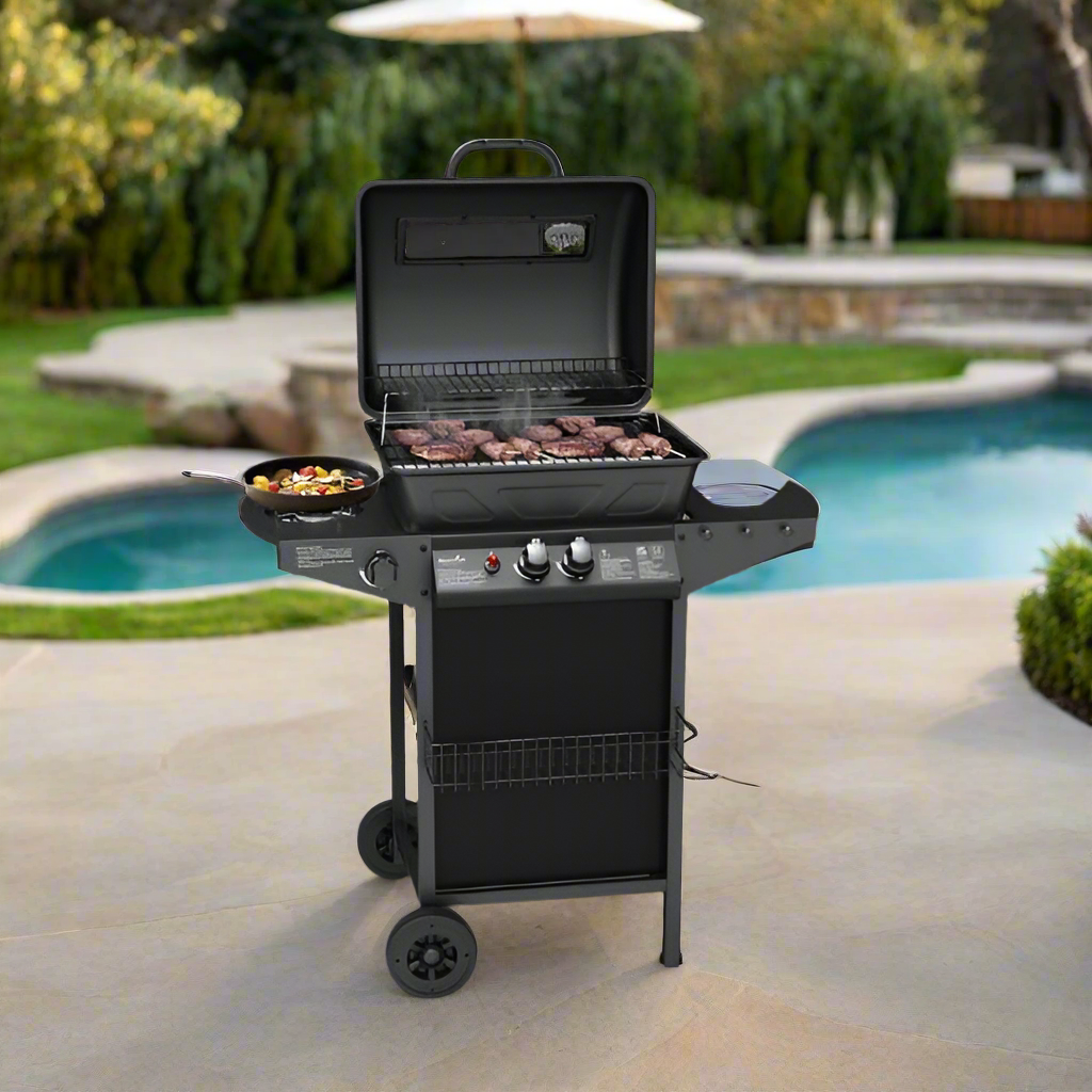 Decakila 2 Burner Gas BBQ Grill Stand - KMGS005B