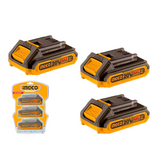 Ingco 3 Pieces Battery 20V 2Ah - COSLI240311