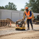 Batmatic Construction Equipment Batmatic 200kg Reversible Plate Compactor with Honda GX160 4.8HP Gasoline Engine & 650mm Plate - CR3065BH