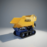 Batmatic Construction Equipment Batmatic 600kg Capacity Hydraulic Tracked Mini Dumper with Honda GX200 5.5HP Petrol Engine & Manual Start - PR600