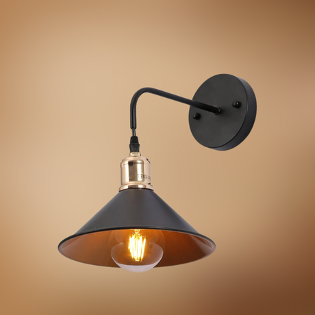 Modern Metal Funnel Suspended Wall Light