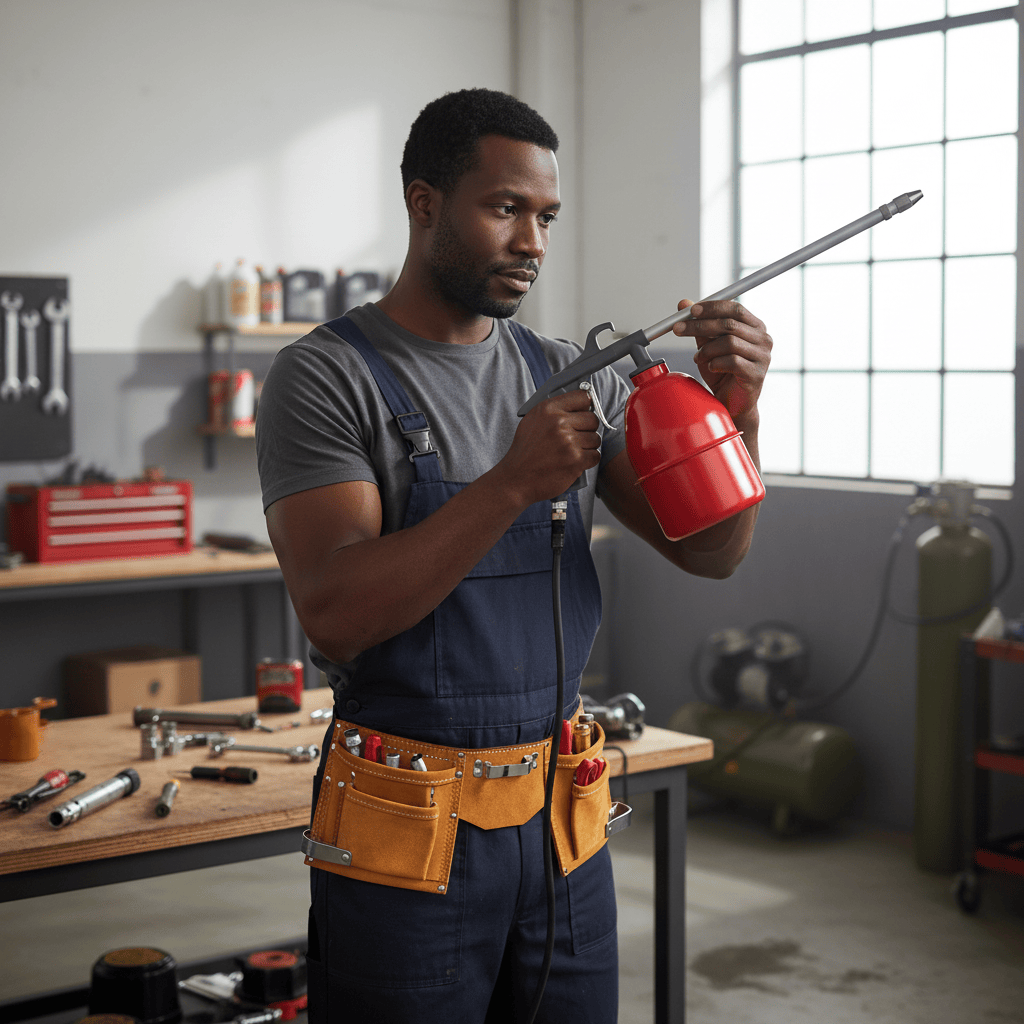 Black & Decker Compressor & Air Tool Accessories Black & Decker 1000ml Pneumatic Washing Gun with 12 Bar Maximum Pressure - 6214503000