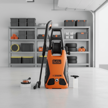 Black & Decker Pressure Washer Black & Decker 130 Bar Electric Pressure Washer 1700W with Rotary Cleaning Brush - PW1700SPM
