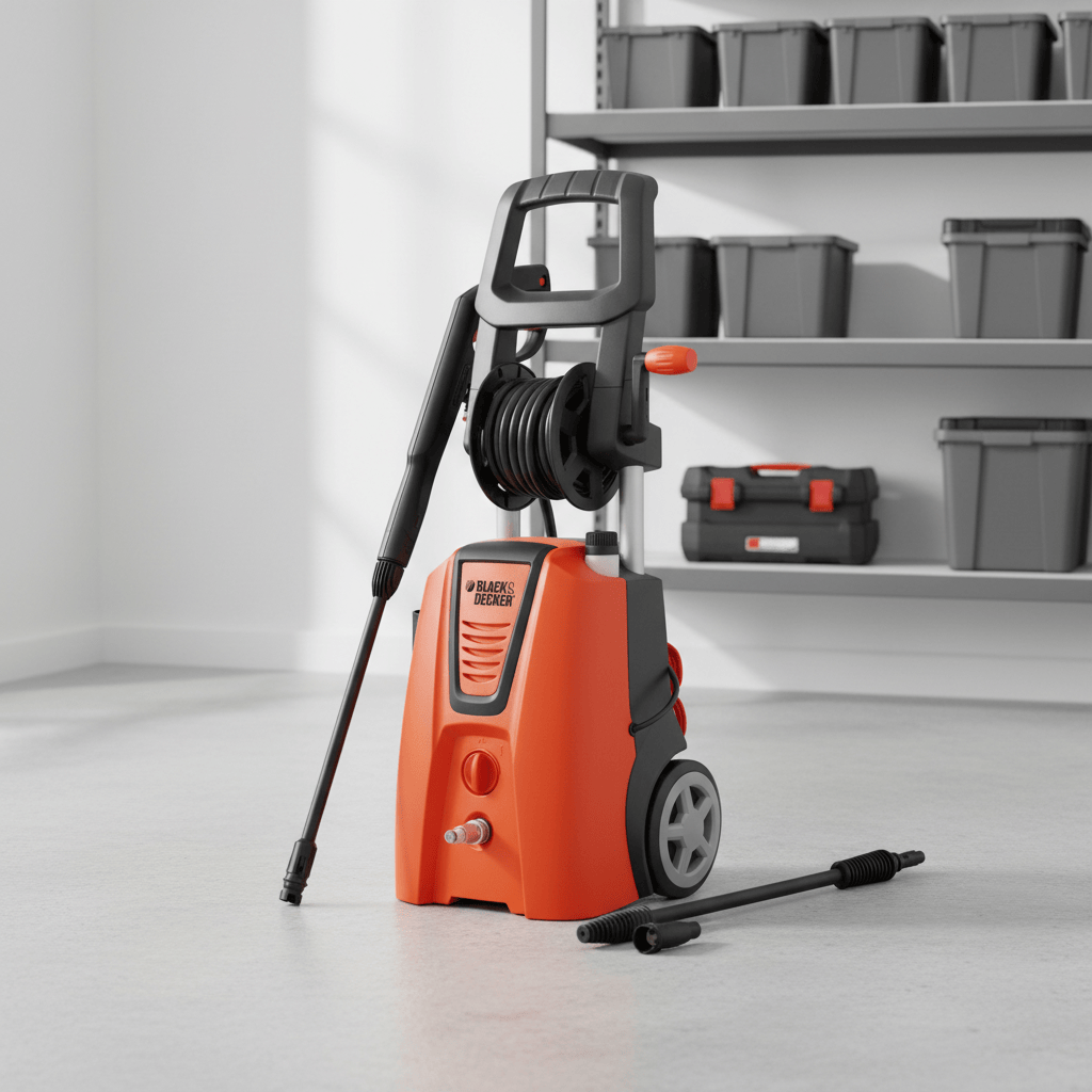 Black & Decker Pressure Washer Black & Decker 150 Bar Electric Pressure Washer 2100W with Induction Motor - PW2100WR