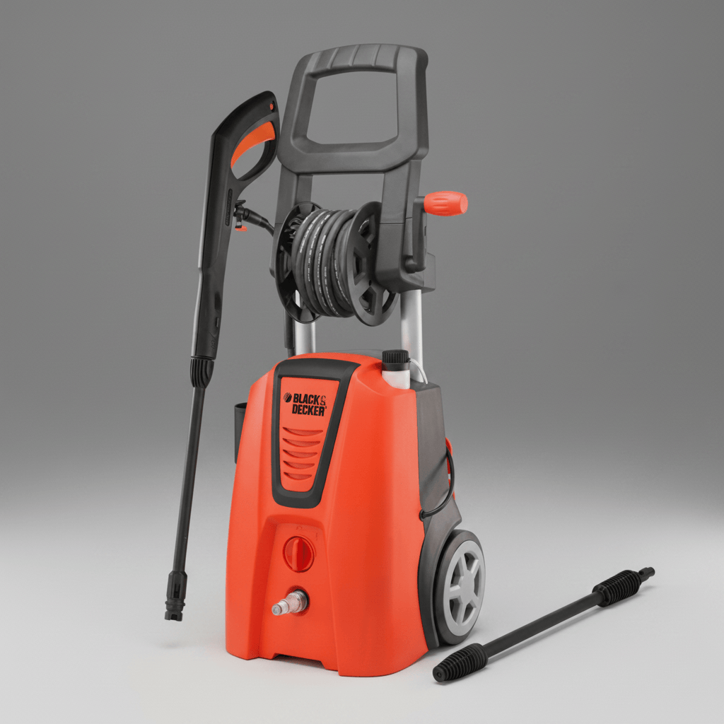 Black & Decker Pressure Washer Black & Decker 150 Bar Electric Pressure Washer 2100W with Induction Motor - PW2100WR
