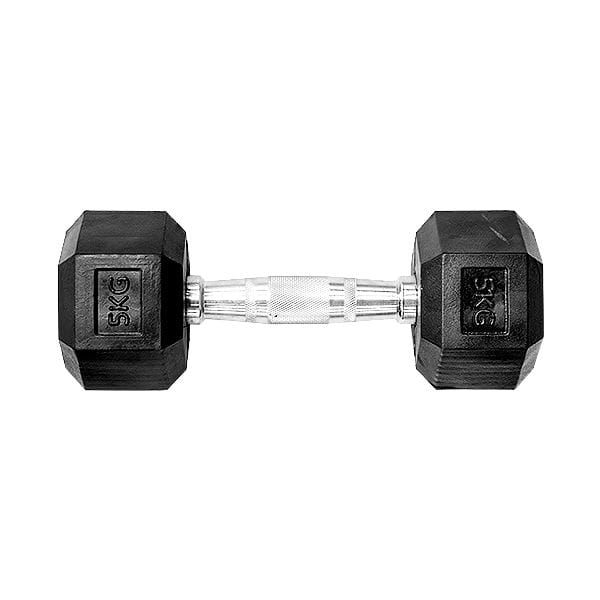 Black Hex Sports & Fitness Equipment Black Hex Dumbbell 5KG