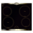 Black Kaiser Empire 60cm induction hob on white