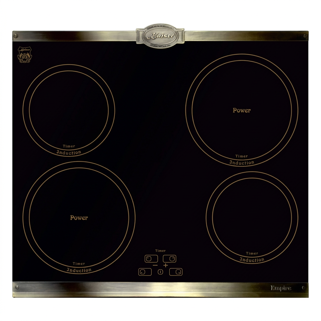 Black Kaiser Empire 60cm induction hob on white