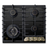 Black Kaiser Empire 60cm Turbo gas hob on white