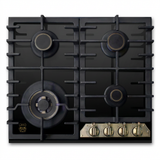 Black Kaiser Empire 60cm Turbo gas hob on white