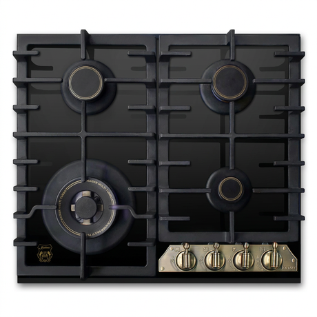 Black Kaiser Empire 60cm Turbo gas hob on white