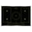 Black Kaiser Empire 77cm five-zone induction hob on white