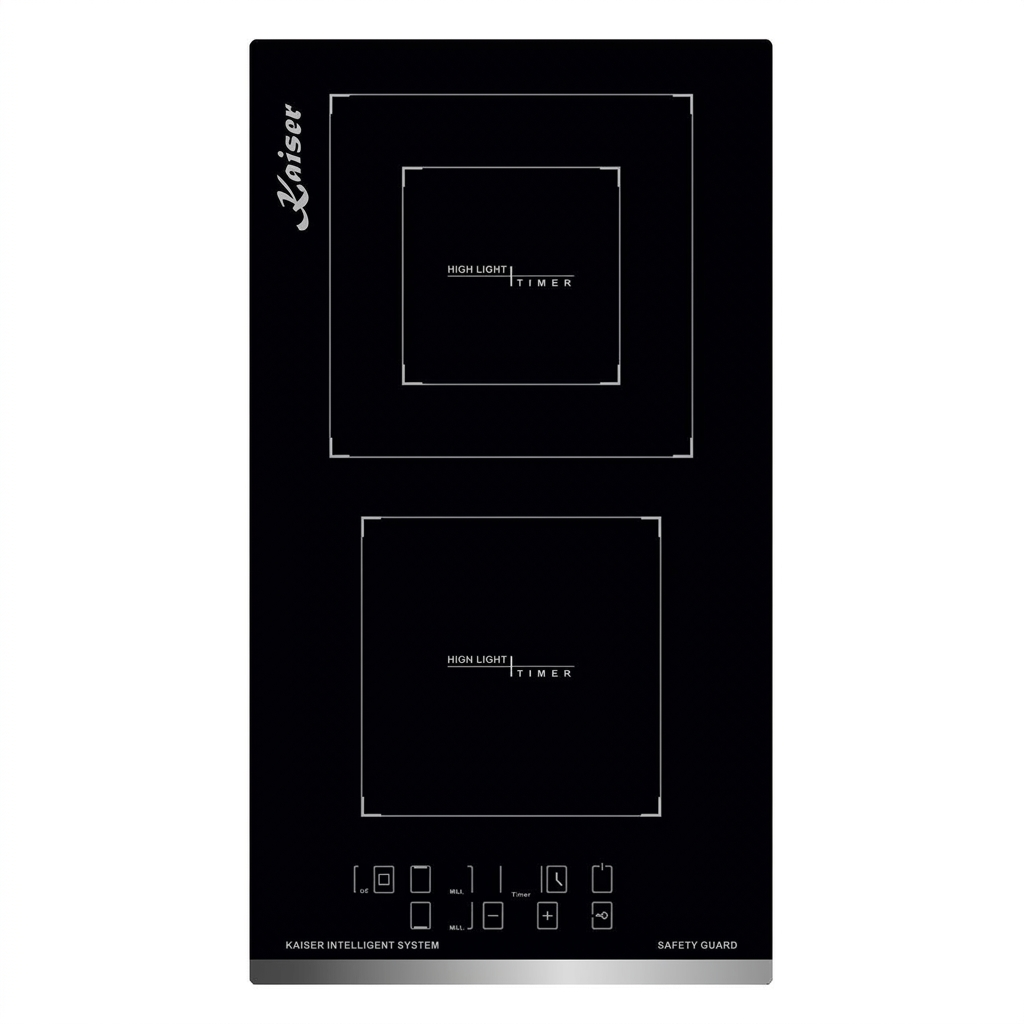 Black Kaiser Grand Chef 30cm ceramic hob on white