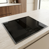 Black Kaiser La Perle induction hob installed in a contemporary kitchen