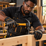 Black professional carpenter using the Coofix claw hammer
