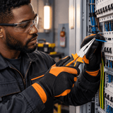 Black professional technician using Coofix long-nose pliers