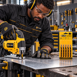 Black professional technician using the Coofix jigsaw blade