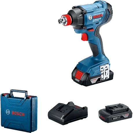 Bosch Drill Bosch 1/2" Cordless Impact Driver/Wrench 18V 2.0Ah With Two Batteries  - GDX180-LI