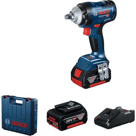 Bosch Impact Wrench & Driver Bosch 1/2" Cordless Impact Driver/Wrench 18V 5.0Ah With Two Batteries  - GDS180-400