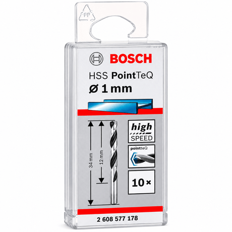 Bosch Drill Bits Bosch 10 Pieces HSS Twist Drill Bit Set - Pointeq Series