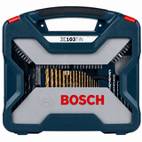 Bosch Drill Bits Bosch 103 Pieces X-Line Titanium Drill & Screwdriver Bit Set for Wood, Masonry & Metal – 2607017395